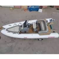 Bateau pneumatique RIB580 en PVC et Hypalon avec coque rigide en fibre de verre, bateau de pêche sportif, capacité de 10 personnes, à vendre