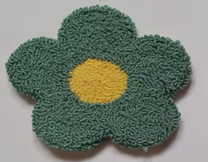 Fabricante gran oferta productos hechos a mano lindo patrón de flores punzón aguja posavasos artesanía taza alfombra para regalos promocionales - Product Image 6