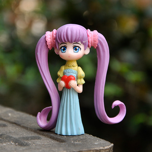 Robe princesse petite fille poupée 3D figurine d'<span class=keywords><strong>action</strong></span> pour enfants cadeau jouet Miniature Pvc artisanat ornement Figurines gâteau voiture décor de bureau - Product Image 5