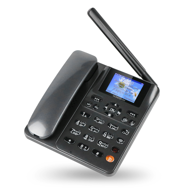 OEM 4G LTE Dual Sim Card Desktop Cordless Telephone VoLTE WIFI Hotspot 4G Fixed Wireless Phone for Office & Home Use