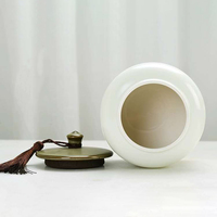 Emballage de boîte-cadeau en bois souvenir de thé personnalisé tasse à café de voyage en céramique pot de stockage de poterie avec boîte-cadeau en bois