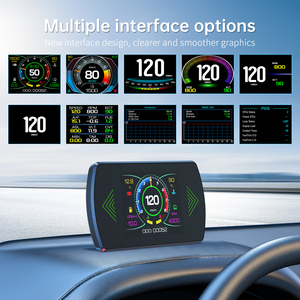 Phiên Bản Mới Nhà Máy Đồng Hồ Đo Kỹ Thuật Số Đồng Hồ Đo Đa Chức Năng Xe Head HUD Hiển thị P12 Nhiệt Độ Đồng Hồ Tốc Độ Cho Xe - Product Image 4
