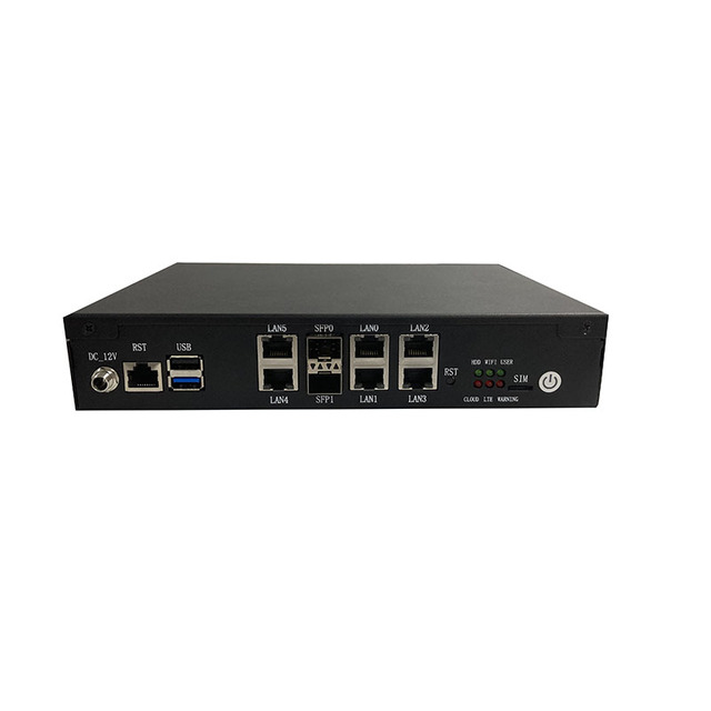 Embedded Computer Desktop Firewall Router Network Appliance Atom C3336/C3558/C3758 6 LAN 2 SFP+ Mini PCIe M.2 Slot 2xDDR4 64GB