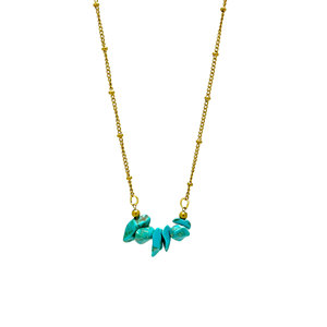 Colliers tendance DIY pour femmes en or 18 carats avec perles et diamants naturels concassés variés - Product Image 5