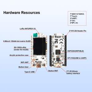 Heltec WiFi <span class=keywords><strong>LoRa</strong></span> 32(V3) Dev-board com SX1262 e <span class=keywords><strong>ESP32</strong></span>-S3FN8 Chip OLED Meshtastic Meshtastic Rede Paxcounter Suporte Heltec v3 - Product Image 4