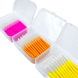 <span class=keywords><strong>Oem</strong></span> מותאם אישית לוגו 50pcs ידידותי לסביבה מברשות שיניים טיפול אוראלי שיניים flosser ortho i-עיצוב שטח בין שיניים - Product Image 1