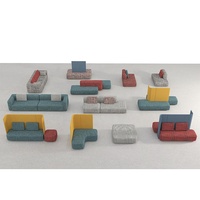 Canapé à dossier haut de gamme style nordique moderne, séparateur de bureau modulaire de séparation, bluetooth