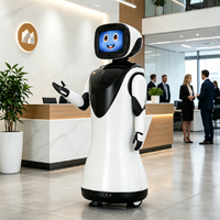 Robot de Recepción con IA y Pantalla Facial, Robot Guía de Bienvenida con Movimiento Autónomo para Vestíbulos Corporativos, Bancos, Oficinas y Servicio de Visitantes