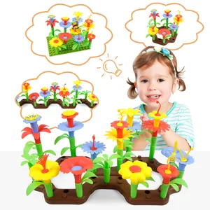 79 pcs Best Flower Garden Building Toys Kit Set for 3 Year Old Girl Kid Gifts