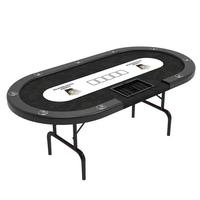 Tables de poker portables personnalisées YH Petite table de poker moderne noire Table Texas multi-jeux