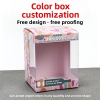 Boîte cadeau en carton ondulé de qualité supérieure, couleur personnalisée, boîte d'avion, emballage avec fenêtre transparente pour l'emballage des articles de tous les jours