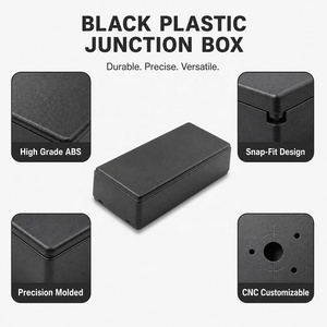 Boîtier en plastique ABS pour appareils électroniques, instruments, circuits imprimés, dispositifs, noir, indice de protection IP54, 30x54x118mm, logo personnalisable et ODM/OEM - Product Image 3