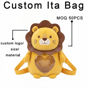 <span class=keywords><strong>Mochila</strong></span> Infantil Personalizable con Ventana <span class=keywords><strong>Transparente</strong></span>, Diseño Adorable de Erizo, en Cuero PU, para Uso Diario y Viajes - Product Image 5