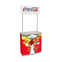 Comptoir de Promotion Portable Pliable, Kiosque de Stand d'Exposition, Vente Performante, Support de Bannière Publicitaire