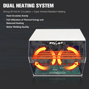 Equipo de Soldadura por Reflujo al por Mayor, Horno de Reflujo Infrarrojo de Cajón Pequeño con Circulación de Aire Caliente 3.6kW, Certificado CE, Bilingüe - Product Image 5