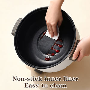 หม้อไฟฟ้าอเนกประสงค์แบบพกพา ขนาดเล็ก 3 ลิตร พร้อมซึ้งนึ่ง  ควบคุมด้วยระบบกลไก  ไม่ติดกระทะ  ลดราคาพิเศษ - Product Image 4