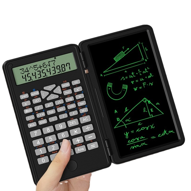 6.5 Inch Mini Scientific Calculator Handwriting Pad 12 Bit Function Calculator Handwriting Pad LED Intelligent Teaching