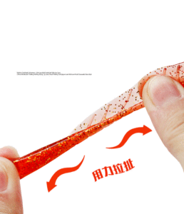 Toptan fiyat 5 renk yumuşak plastik balıkçılık lures kavisli etek kuyruk dahil olmak üzere ışık swimbait solucan yumuşak jig cazibesi yüzen yem - Product Image 3