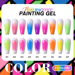 HONEY GIRL Fournitures pour ongles <span class=keywords><strong>pas</strong></span> chères en gros, collection de gel UV LED fluorescent, logo personnalisé, ensemble de gel néon à appliquer en 9 couleurs, écologique - Product Image 3