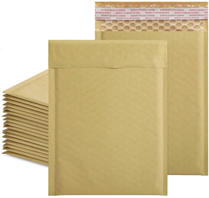 Bán Buôn Tùy Chỉnh Bio Phân Hủy <span class=keywords><strong>Kraft</strong></span> <span class=keywords><strong>Paper</strong></span> Bubble Bao Bì Đệm Mailer FBA Bao Bì Tự Dính Phong Bì Gửi Thư Túi - Product Image 6