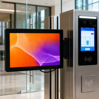 Nouvel écran tactile haute luminosité de 15,6 pouces avec résolution 1920x1080, moniteur tactile mural intégré pour les entreprises