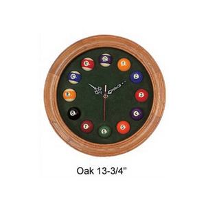 Triangle/Diamond Shape Wooden Billiard Ball Pattern <strong>Clock</strong> - Product Image 6