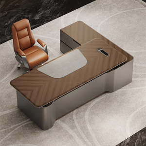 Luxury Executive Office Desk Height <strong>Adjustable</strong> <strong>Table</strong> for Boss Manager CEO-Office Furniture for Luxury Executive Workspaces - Product Image 5