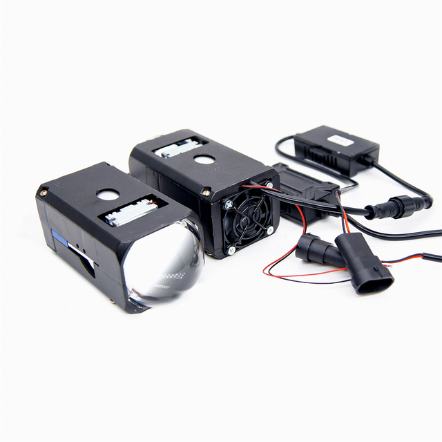 Universal 40W Mini Matrix Bi LED Projector Module 4500LM 12V Hi Low Beam LED Laser Projector Lens for Car
