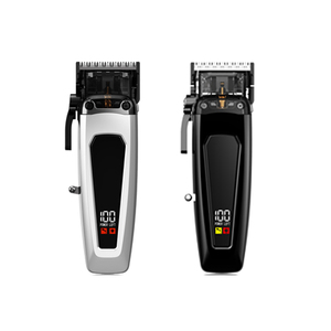 Cortadora de pelo de peluquero inalámbrica blanca de nuevo Color con pantalla LED de máquina para cortar cabello con cuchilla DLC para el hogar y el peluquero - Product Image 1