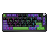 Stokta Toptan YG75 80 Tuşlu+Düğmeli Hot-plug DIY Kablosuz Mekanik Klavye Kiti 4000mAh Üç Modlu RGB Oyun Klavyesi