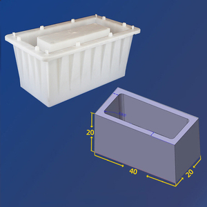 Stampo per mattoni in calcestruzzo di cemento di plastica leggera di alta qualità stampo per blocchi ad incastro cavo - Product Image 5