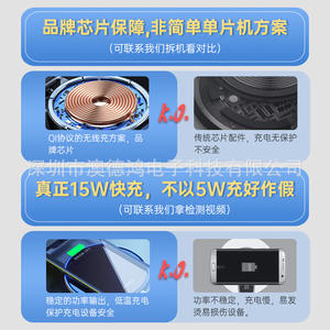 El Dos en Uno: <span class=keywords><strong>Cargador</strong></span> Inalámbrico Plegable para Teléfonos Móviles con Carga Rápida de 15w, <span class=keywords><strong>Magsafe</strong></span>, Compatible con Atracción Magnética - Product Image 4