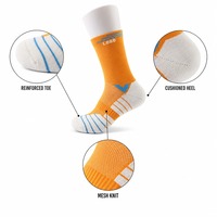 Chaussettes de sport personnalisées à coussinets, respirantes en maille, avec soutien de la voûte plantaire, pour la course, la gym, le basketball et autres sports (OEM/ODM)