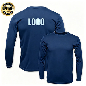 เสื้อผ้าตกปลาผู้ชายแบบสวมหัว ผ้าไหมน้ำแข็งสัมผัสเย็น ยืดได้สี่ทิศทาง ได้รับการรับรองมาตรฐาน REACH จากโรงงาน - Product Image 1