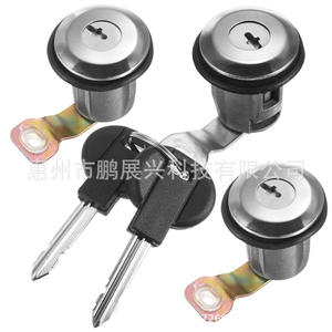 Cilindro de Cerradura de Puerta para Auto Peugeot Citroen GM 9170G3, 2 Llaves, Negro, Cerradura Cilíndrica para Puerta de Automóvil - Product Image 1