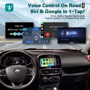 Apple MMI sans fil pour Renault Clio 4 2014 à 2018, navigation <span class=keywords><strong>R</strong></span>-<span class=keywords><strong>Link</strong></span> Tomtom avec caméra de recul, boîte Android Auto - Product Image 5