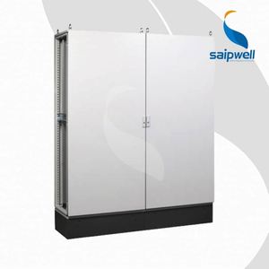 Электрический шкаф SAIPWELL большой стальной ящик IP55 Водонепроницаемый однодверный/двухдверный напольный Электрический металлический шкаф - Product Image 5