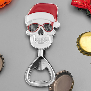 Chen Xusheng Christmas Skull Bottle Stoppers Stainless Steel Colorful Wine Stopper Set For Holiday Beverage Serving - Product Image 4