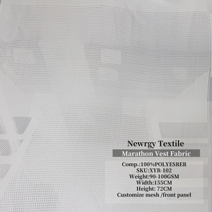 2025 Tela 100% Polyester jacquard Wicking đan trực tiếp nhà máy dệt 100gsm vị trí lưới cho thể thao Marathon vest - Product Image 5