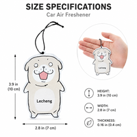 Diffuseur de parfum pour voiture personnalisé en forme de bouledogue, désodorisant suspendu à l'évaporation naturelle pour aromathérapie