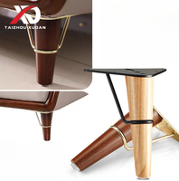 Pied de table en bois massif, pied de meuble, support de canapé en bois, support de meuble TV nordique, couleur bois, accessoires pour le thé