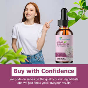Custom Branded Chlorophyll Liquid Drops from Mulberry Leaf Support Digestive Detox Chlorophyll <b>Supplement</b> with Copper for Adults - Product Image 2