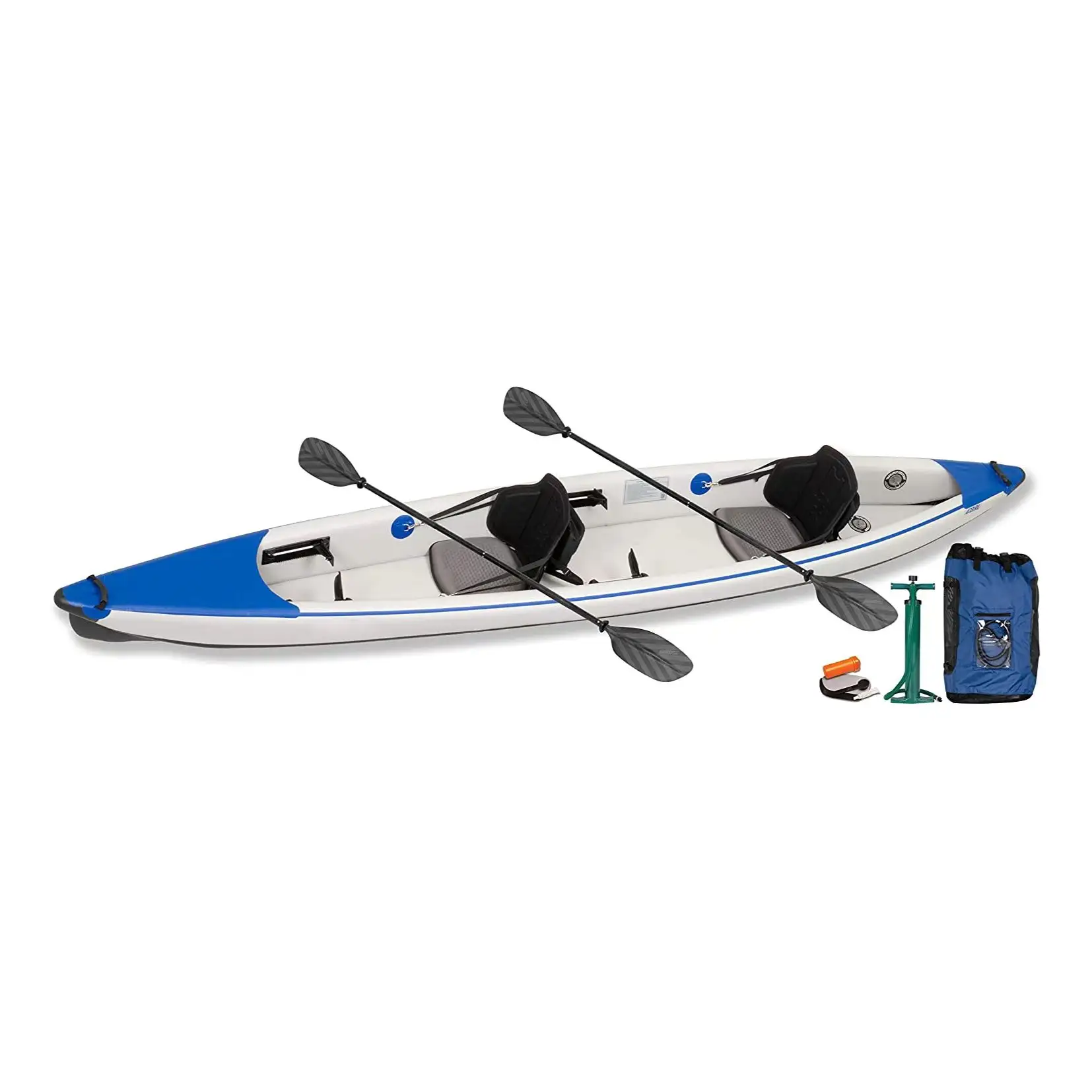 Canoa plegable para 2 personas, Kayak inflable de agua blanca con accesorios