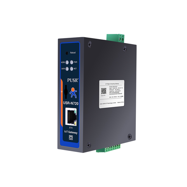 PUSR Edge Computing IoT Gateway 2xRS485 with SD Card Modbus/MQTT RS485 to Ethernet DL645 MQTT RISC-V 600MHz USR-N720