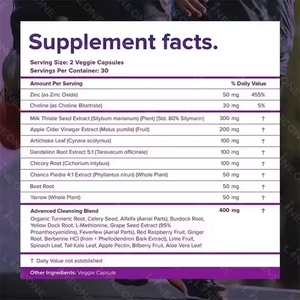 Private Label 28-in-<span class=keywords><strong>1</strong></span> Liver Cleanse Detox & Repair Fórmula Herbal <span class=keywords><strong>Live</strong></span> Cápsulas para Suporte de Fígado Suplemento