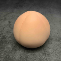 Groothandel op maat gemaakte PU-schuim sensorische fidget toy perzikvormige stressbal zachte fruit stressverlichting cadeaus