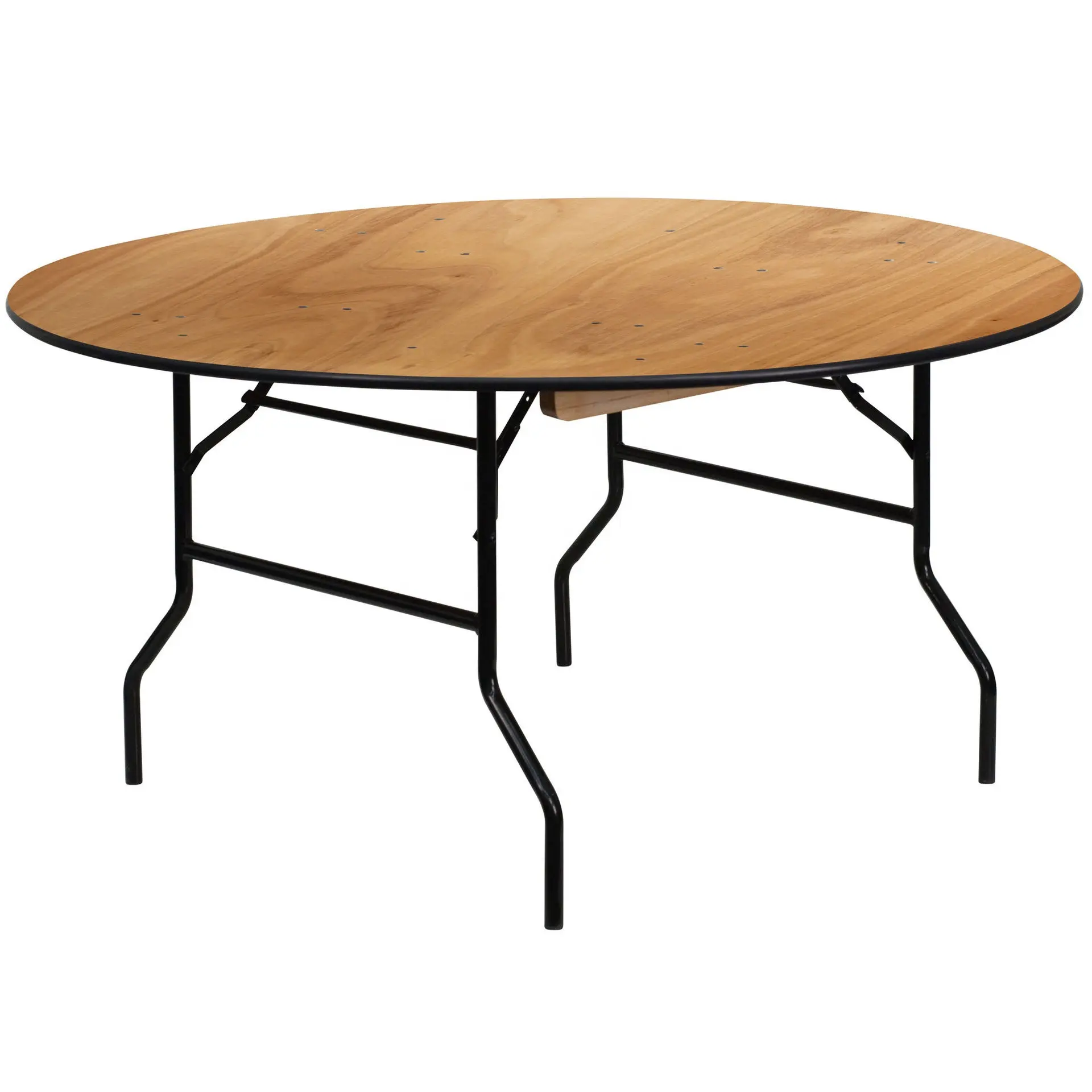 Tables de Banquet rondes pliables en bois bon marché, vente en gros