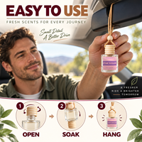 Désodorisant de voiture personnalisé, parfum sucré rose, emballage personnalisé, désodorisant de voiture en gros, cadeau suspendu