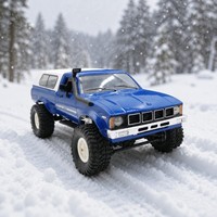 Voiture RC 4x4 tout-terrain, camionnette télécommandée, escalade, 2,4 GHz, LED, ABS + métal, 40 min, bleu, cadeau pour enfants et adultes