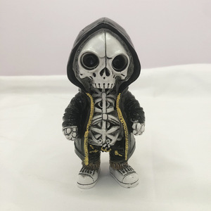 Ornamen boneka tengkorak unik, kreatif unik rumah hantu sederhana untuk jaket patung terbuat dari Resin tahan lama - Product Image 6